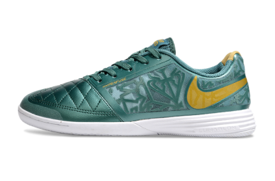 Nike Lunar Gato 2 IC Low-Tops Football Shoes - Green/Yellow/White