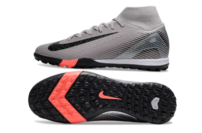 Nike Air Zoom Mercurial Superfly 10 Elite TF High-Tops Football Shoes - Grey/Black/Silver