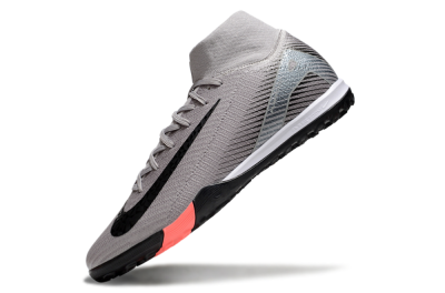 Nike Air Zoom Mercurial Superfly 10 Elite TF High-Tops Football Shoes - Grey/Black/Silver