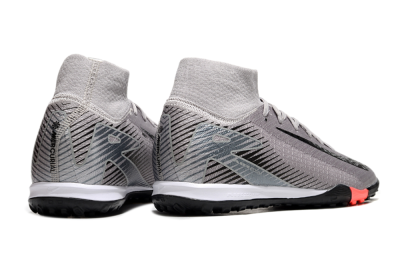 Nike Air Zoom Mercurial Superfly 10 Elite TF High-Tops Football Shoes - Grey/Black/Silver