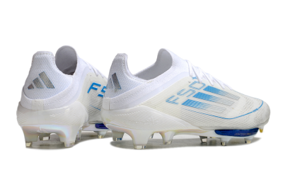 Adidas F50+ Elite Lightstrike Pro FG Low-Tops Football Boots - Beige/White/Blue