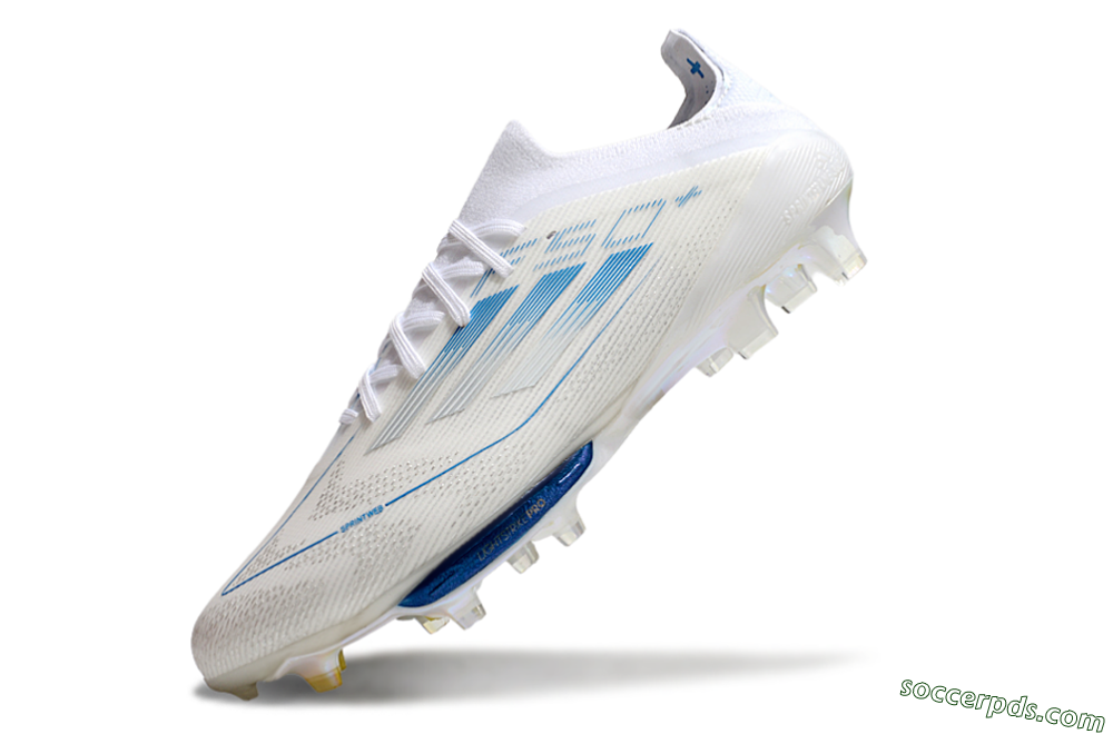 Adidas F50+ Elite Lightstrike Pro FG Low-Tops Football Boots - Beige/White/Blue 5