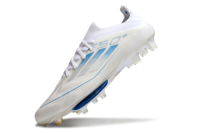 Adidas F50+ Elite Lightstrike Pro FG Low-Tops Football Boots - Beige/White/Blue