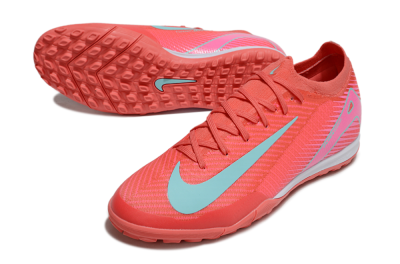 Nike Air Zoom Mercurial Vapor 16 Elite TF Low-Tops Football Shoes - Red/Jade/Pink