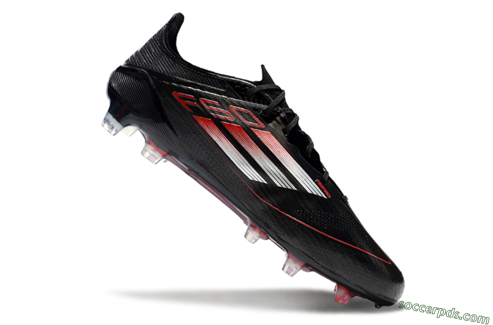 Adidas F50 Elite FG Low-Tops Football Boots - Black/Silver/Red 4