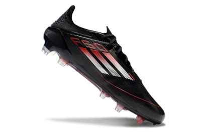 Adidas F50 Elite FG Low-Tops Football Boots - Black/Silver/Red