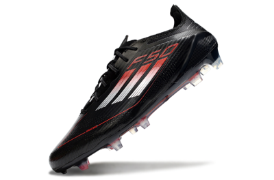 Adidas F50 Elite FG Low-Tops Football Boots - Black/Silver/Red