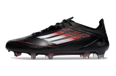 Adidas F50 Elite FG Low-Tops Football Boots - Black/Silver/Red