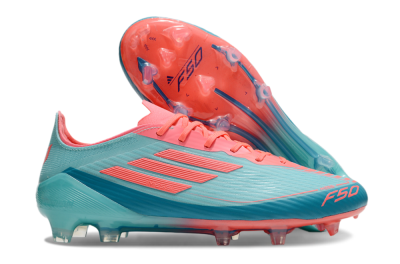 Adidas F50 Elite FG Low-Tops Football Boots - Jade/Red/Blue
