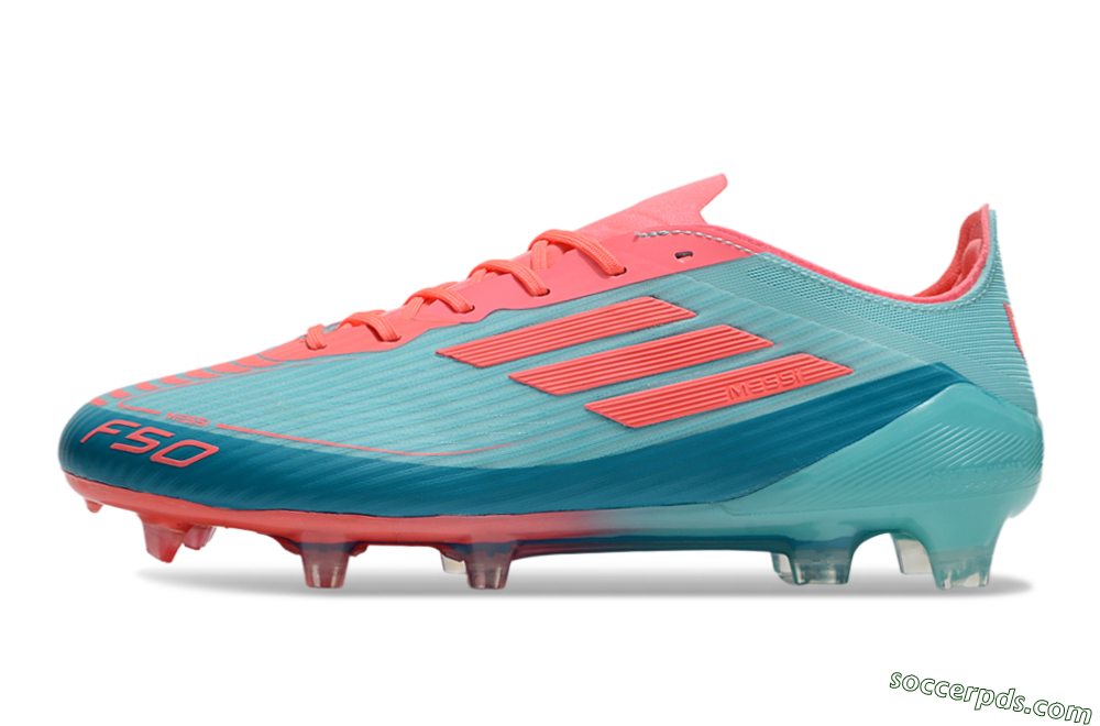 Adidas F50 Elite FG Low-Tops Football Boots - Jade/Red/Blue 2