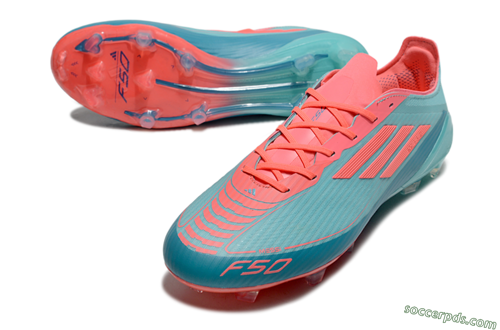 Adidas F50 Elite FG Low-Tops Football Boots - Jade/Red/Blue 3