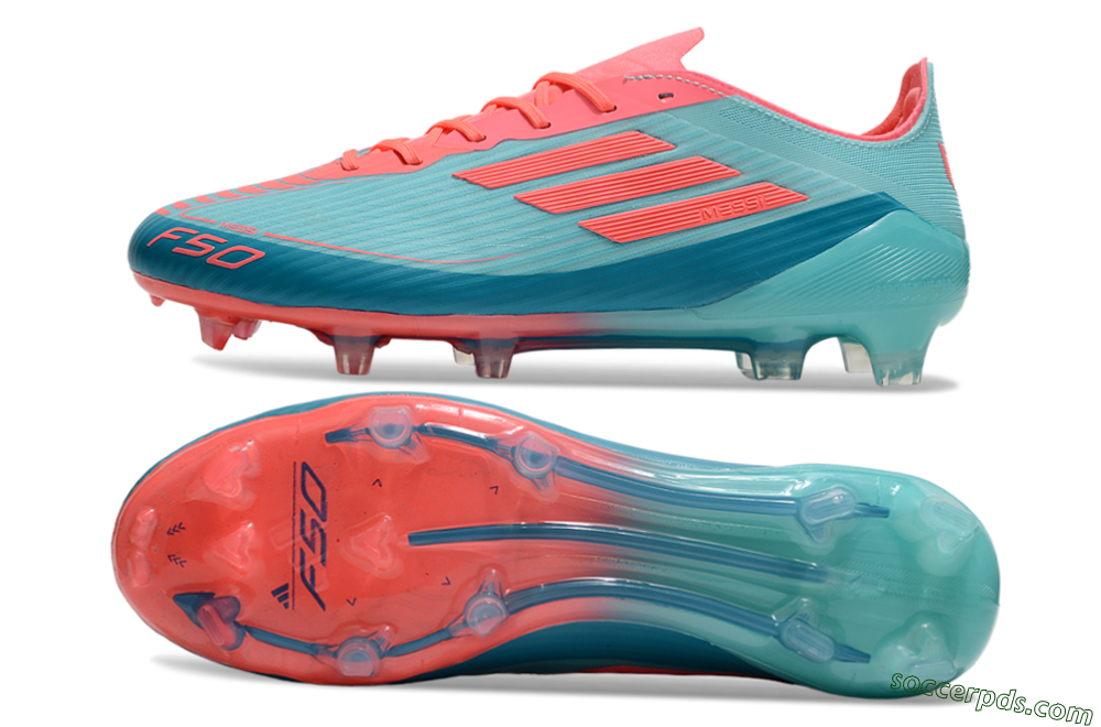 Adidas F50 Elite FG Low-Tops Football Boots - Jade/Red/Blue 0