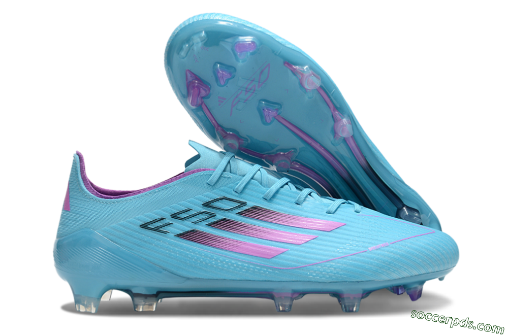 Adidas F50 Elite FG Low-Tops Football Boots - Jade/Purple/Black 1