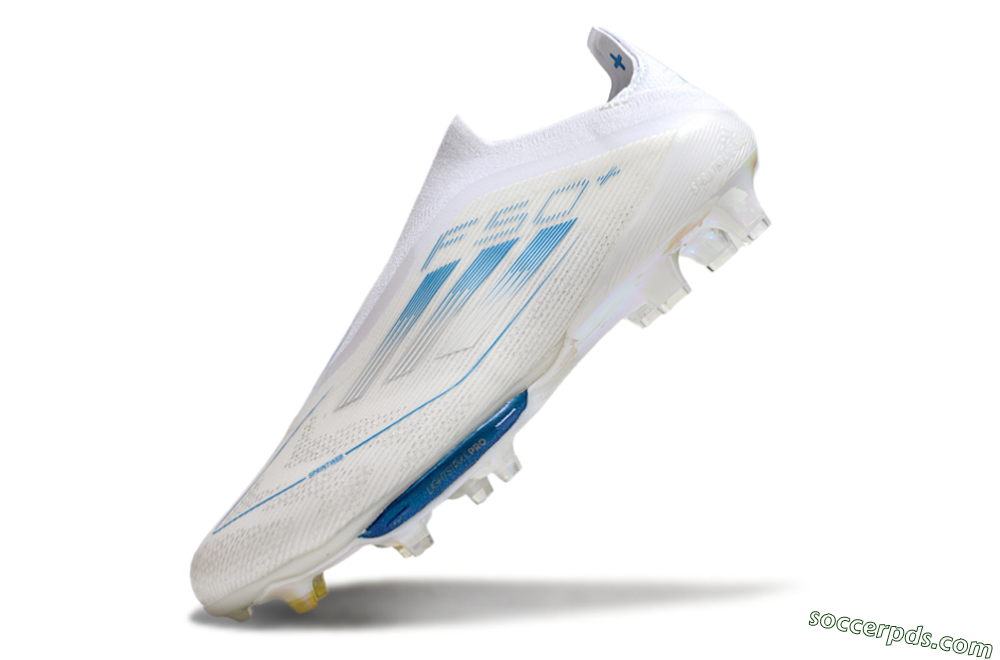 Adidas F50+ Elite Lightstrike Pro FG Low-Tops Football Boots - Beige/White/Blue 5