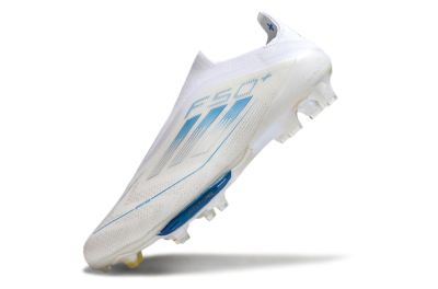Adidas F50+ Elite Lightstrike Pro FG Low-Tops Football Boots - Beige/White/Blue