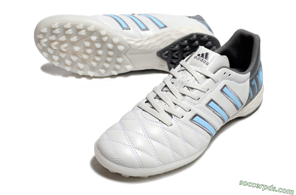 Adidas Adipure 11Pro x PD25 Trx TF Low-Tops Football Shoes - White/Blue/Black 3