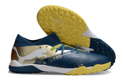 Puma Future 7 Ultimate TF Low-Tops Football Shoes - Blue/White/Gold