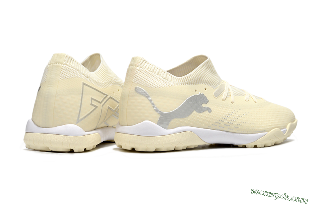 Puma Future 7 Ultimate TF Low-Tops Football Shoes - Beige/Silver/White 6