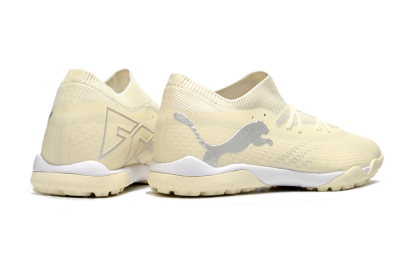 Puma Future 7 Ultimate TF Low-Tops Football Shoes - Beige/Silver/White