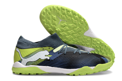 Puma Future 7 Ultimate TF Low-Tops Football Shoes - Black/Blue/Yellow