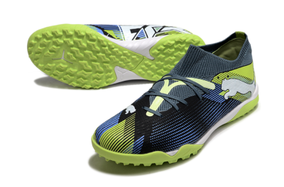 Puma Future 7 Ultimate TF Low-Tops Football Shoes - Black/Blue/Yellow