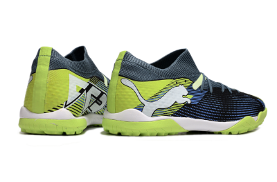 Puma Future 7 Ultimate TF Low-Tops Football Shoes - Black/Blue/Yellow