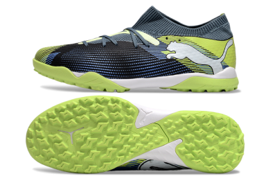 Puma Future 7 Ultimate TF Low-Tops Football Shoes - Black/Blue/Yellow