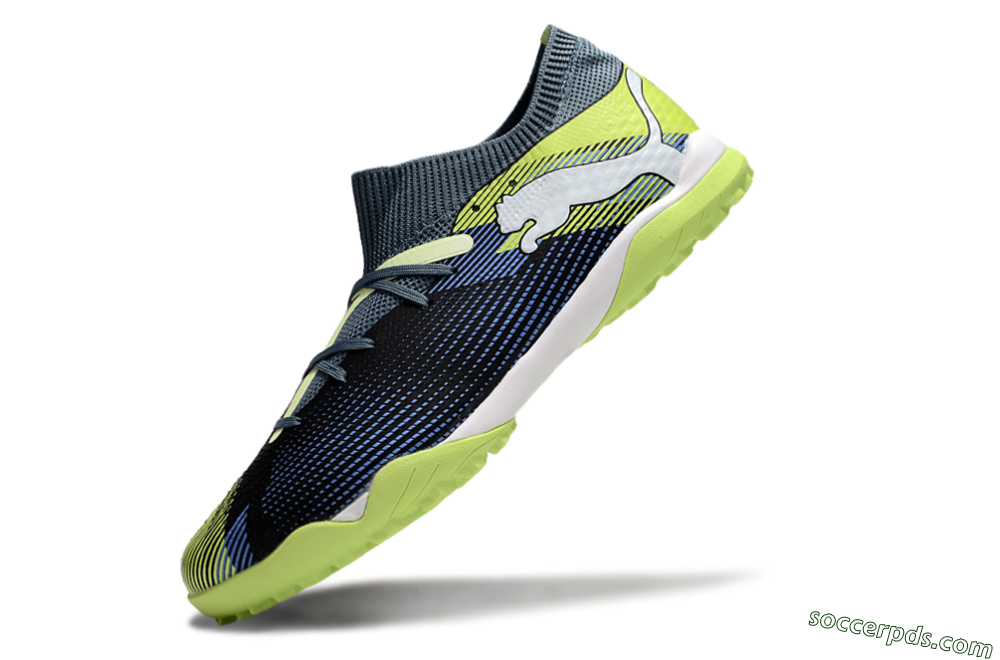 Puma Future 7 Ultimate TF Low-Tops Football Shoes - Black/Blue/Yellow 5