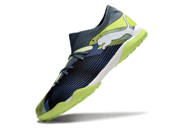 Puma Future 7 Ultimate TF Low-Tops Football Shoes - Black/Blue/Yellow