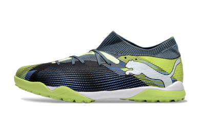 Puma Future 7 Ultimate TF Low-Tops Football Shoes - Black/Blue/Yellow