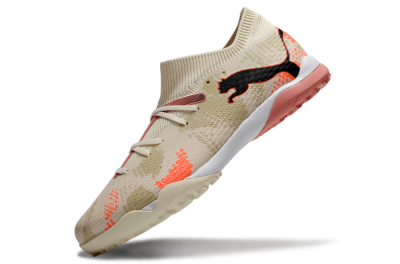Puma Future 7 Ultimate TF Low-Tops Football Shoes - Beige/Black/Red