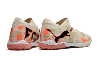 Puma Future 7 Ultimate TF Low-Tops Football Shoes - Beige/Black/Red