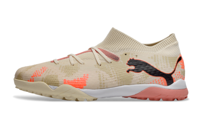 Puma Future 7 Ultimate TF Low-Tops Football Shoes - Beige/Black/Red