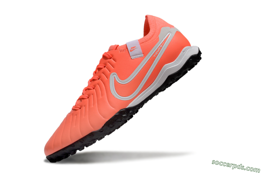 Nike Tiempo Legend 10 Pro TF Low-Tops Football Shoes - Red/White/Black 5