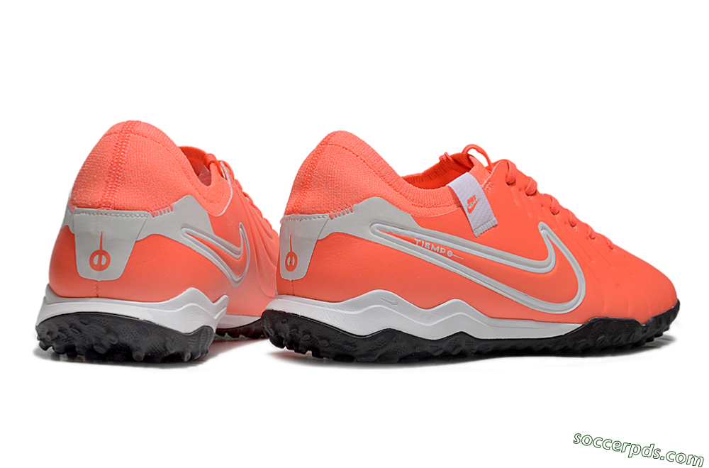Nike Tiempo Legend 10 Pro TF Low-Tops Football Shoes - Red/White/Black 6