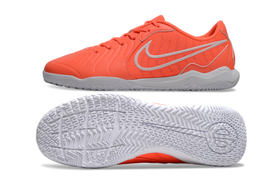 Nike Tiempo Legend 10 Academy IC Low-Tops Football Shoes - Red/White