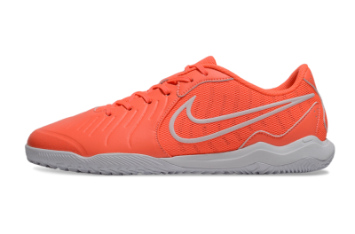 Nike Tiempo Legend 10 Academy IC Low-Tops Football Shoes - Red/White