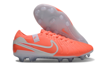 Nike Tiempo Legend 10 Elite FG Low-Tops Football Boots - Red/White