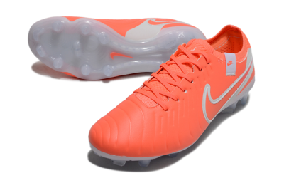 Nike Tiempo Legend 10 Elite FG Low-Tops Football Boots - Red/White