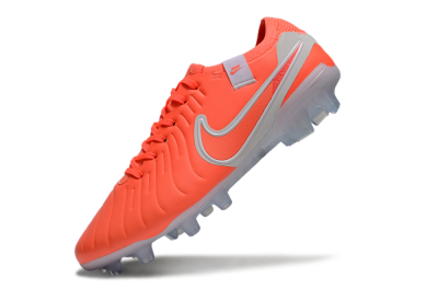 Nike Tiempo Legend 10 Elite FG Low-Tops Football Boots - Red/White