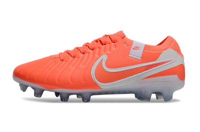 Nike Tiempo Legend 10 Elite FG Low-Tops Football Boots - Red/White