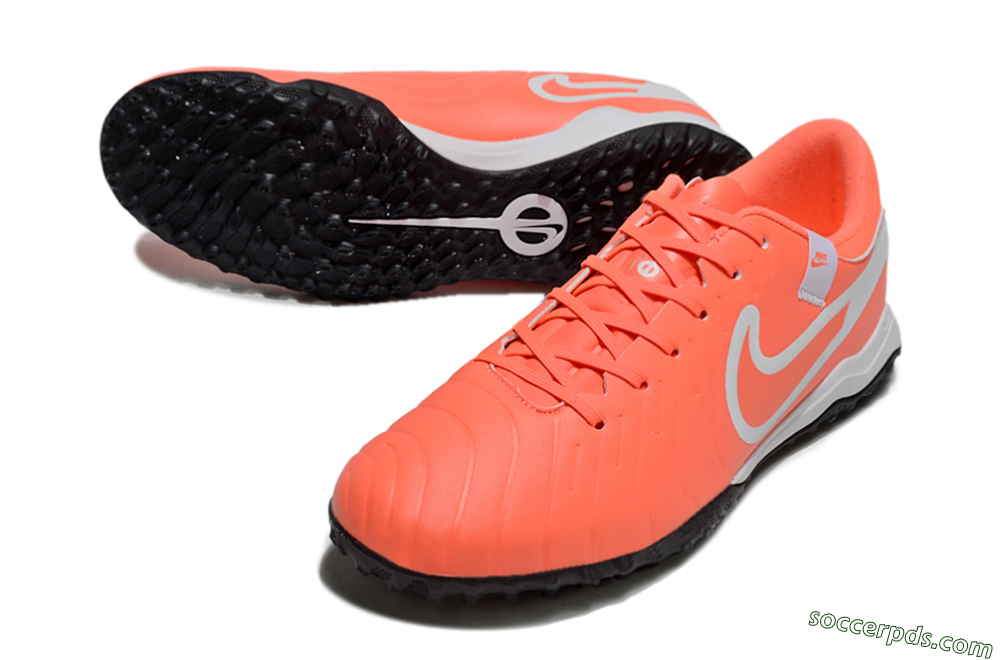 Nike Tiempo Legend 10 Academy TF Low-Tops Football Shoes - Red/White/Black 3