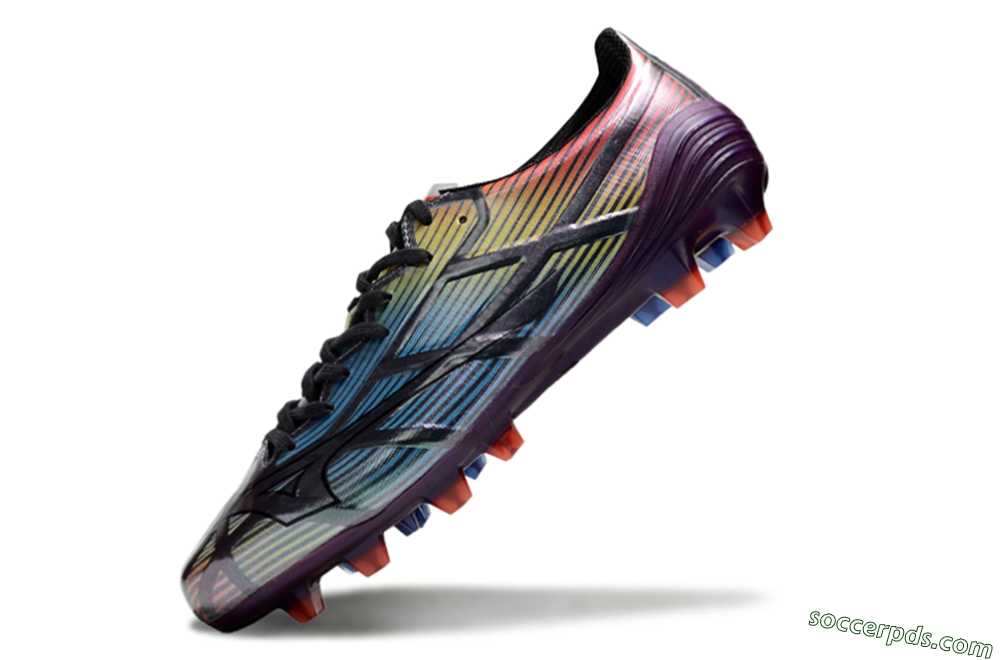 Mizuno Morelia Neo Sala FG Low-Tops Football Boots - Blue/Yellow/Red/Purple 5