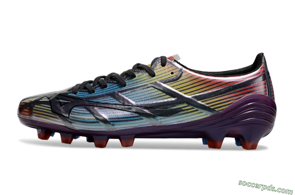 Mizuno Morelia Neo Sala FG Low-Tops Football Boots - Blue/Yellow/Red/Purple 2