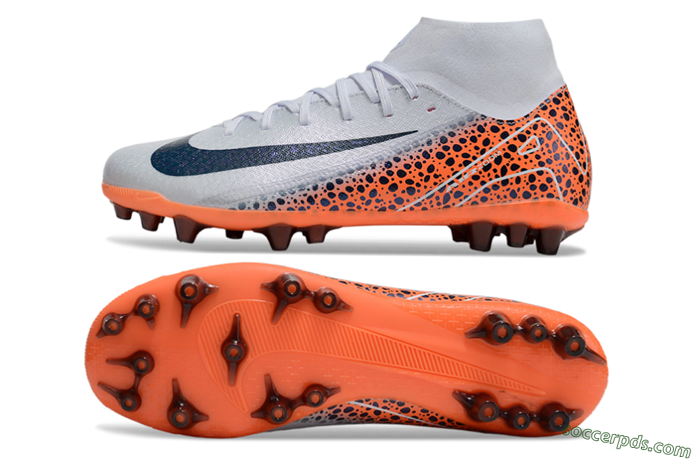Nike Air Zoom Mercurial Superfly 10 Elite AG High-Tops Football Boots - Grey/Black/Leopard 0