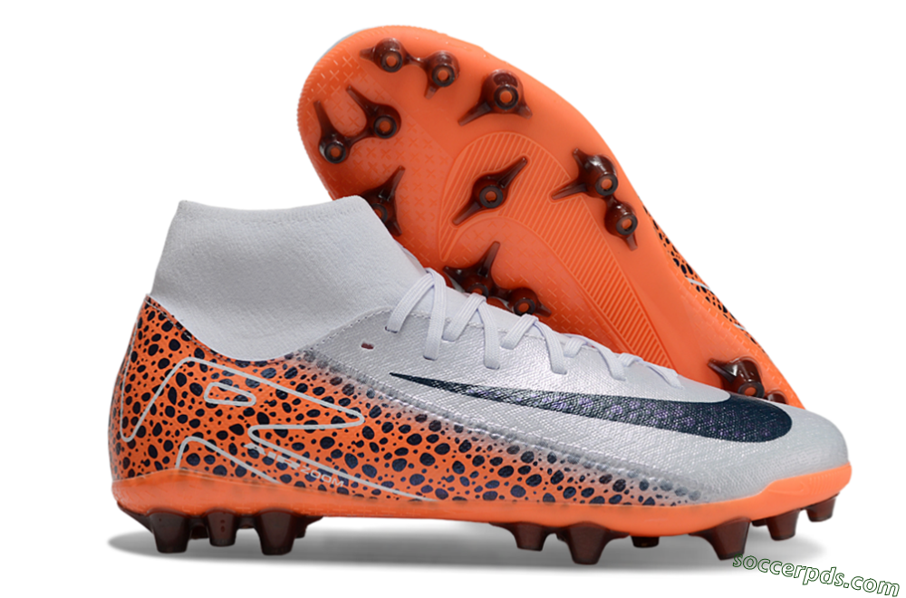 Nike Air Zoom Mercurial Superfly 10 Elite AG High-Tops Football Boots - Grey/Black/Leopard 1