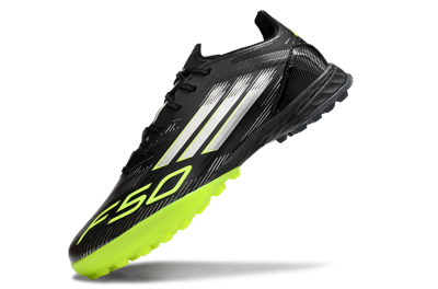 Adidas F50 Pro TF Low-Tops Football Shoes - Black/Yellow/Silver