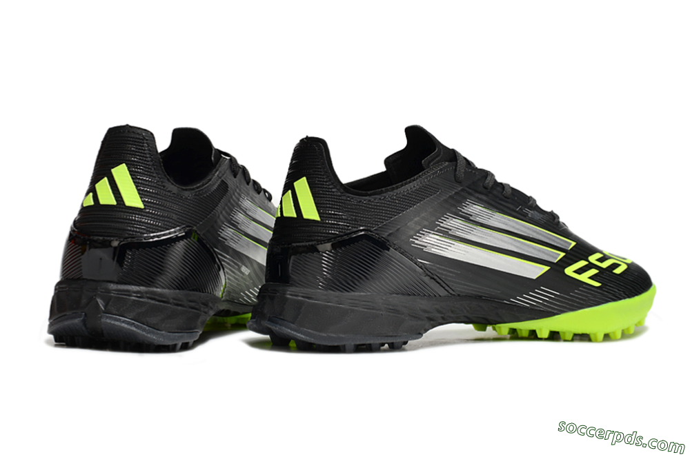 Adidas F50 Pro TF Low-Tops Football Shoes - Black/Yellow/Silver 6