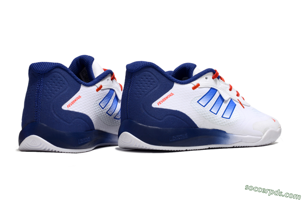 Adidas Fevernova IC Low-Tops Football Shoes - White/Blue/Red 6