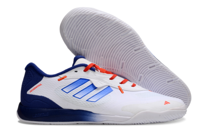 Adidas Fevernova IC Low-Tops Football Shoes - White/Blue/Red
